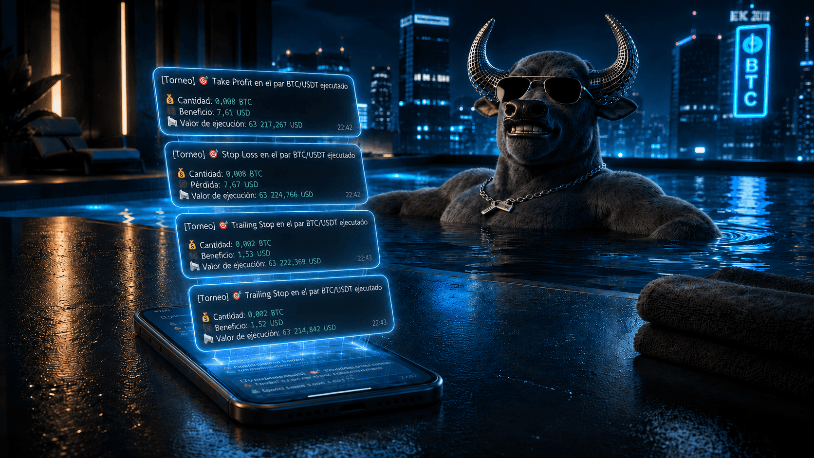 Notificaciones de Telegram independientes para torneos