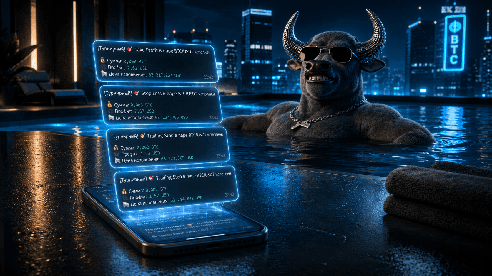 Отдельные Telegram-уведомления для турниров